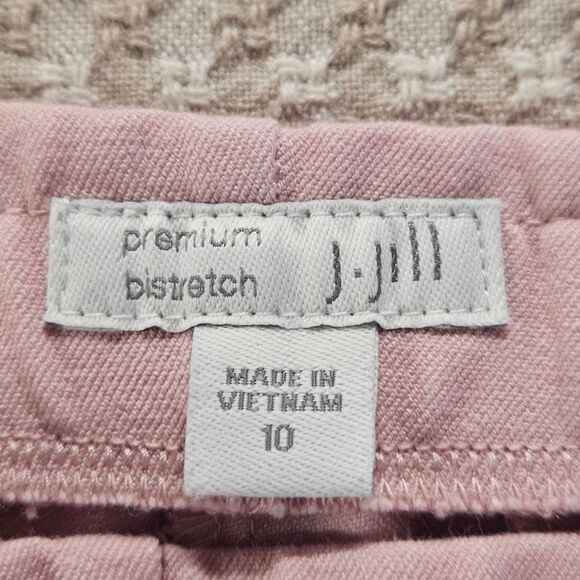 J. Jill Premium Bi-Stretch Pink Pull On Cuffed Casual Loose Fit Cropped Pants - Picture 5 of 11